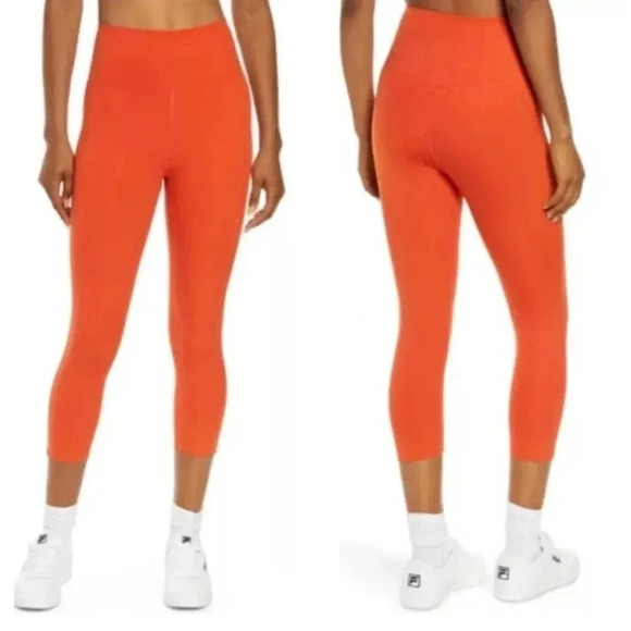 Girlfriend Collective high rise cropped Racer ultra light leggings. Size XXXL - Picture 3 of 4